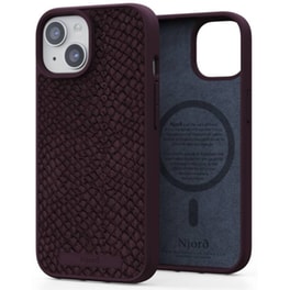 Θήκη Apple iPhone 15 - Njord Salmon Leather MagSafe Case - Rust