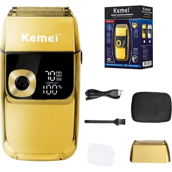 Ξυριστική Μηχανή Kemei KM-2028 Χρυσή image 1