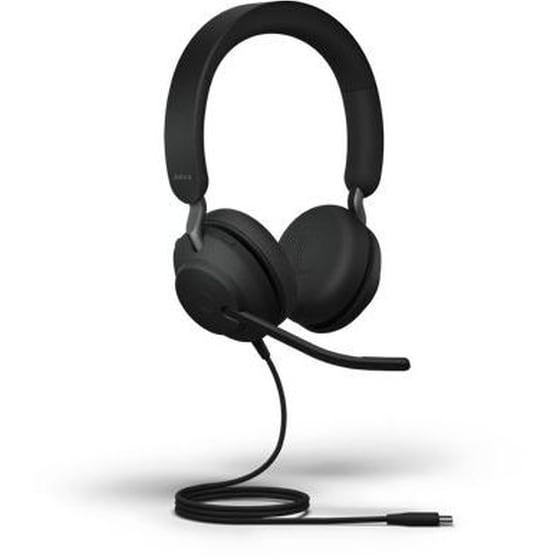 Ενσύρματα Ακουστικά Κεφαλής Jabra Evolve2 40 SE MS Stereo με Μικρόφωνο - Μαύρα image 2