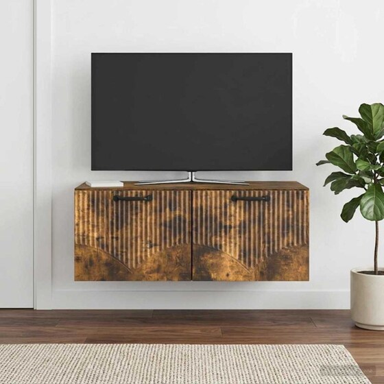 Επιτοίχιο Έπιπλο Τηλεόρασης VidaXL 78.5x41x30 cm - Γκρι image 3