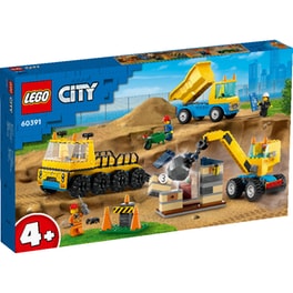 LEGO® City Construction Trucks and Wrecking Ball Crane (60391)