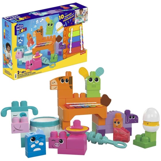 Mega Blocks Sensory Line - Μπάντα Με Ζωάκια image 1