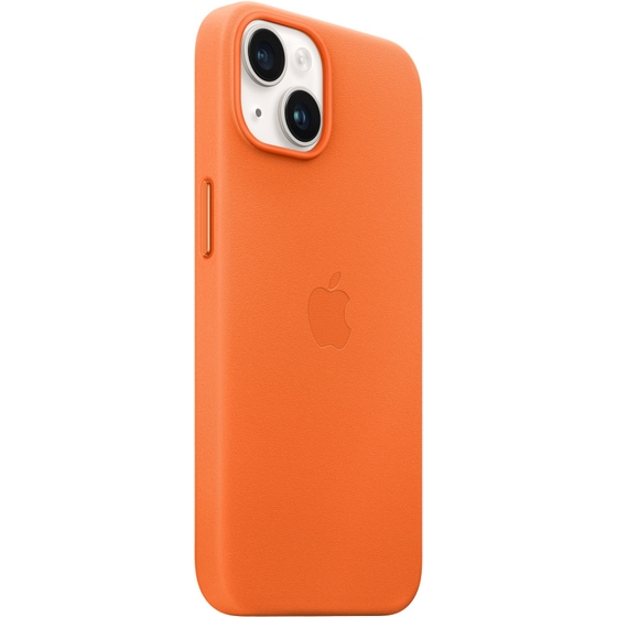 Θήκη Apple iPhone 14 - Apple Leather Case with MagSafe - Orange image 2