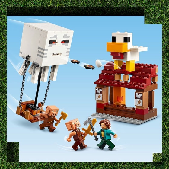 LEGO® Minecraft Movie The Ghast Balloon Village Attack (21273) image 4