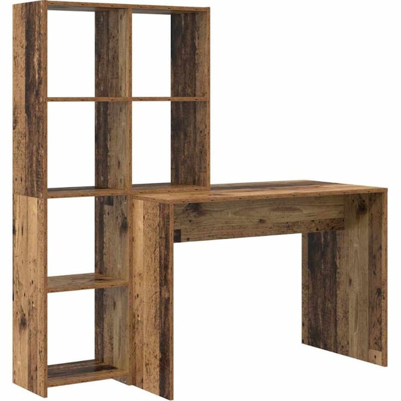 Γραφείο VidaXL από Επεξεργασμένο Ξύλο 138,5x55x143 cm - Παλιό Ξύλο