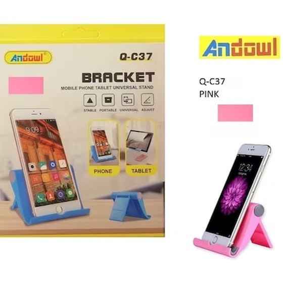 Βάση Στήριξης Tablet Ρυθμιζόμενη Q-C37 Andowl - Ροζ image 1