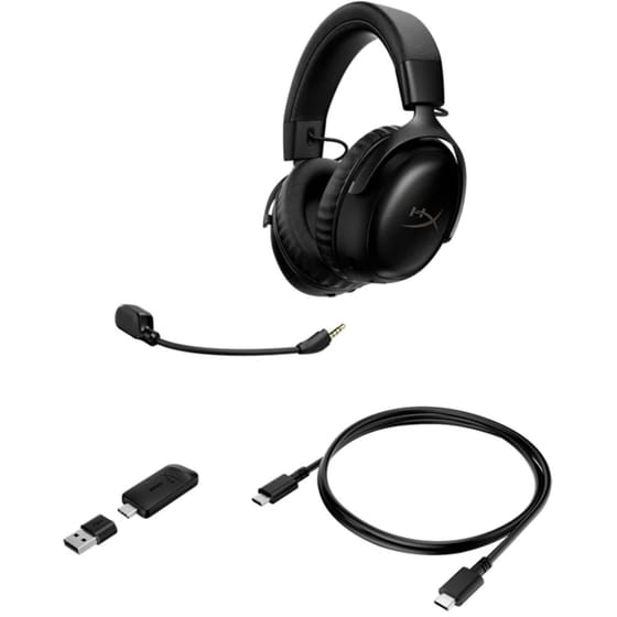HyperX Cloud III S Ασύρματα Ακουστικά - Μαύρα image 6
