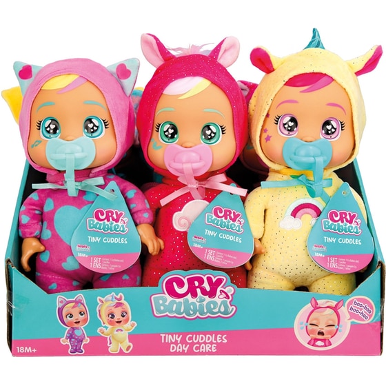 Cry Babies Κλαψουλίνια Αγαπουλίνια Tiny Cuddles Day Care Διαδραστική Κούκλα Κλαίει με Αληθινά Δάκρυα 1 Τμχ - Τυχαία Επιλογή Σχεδίου image 1