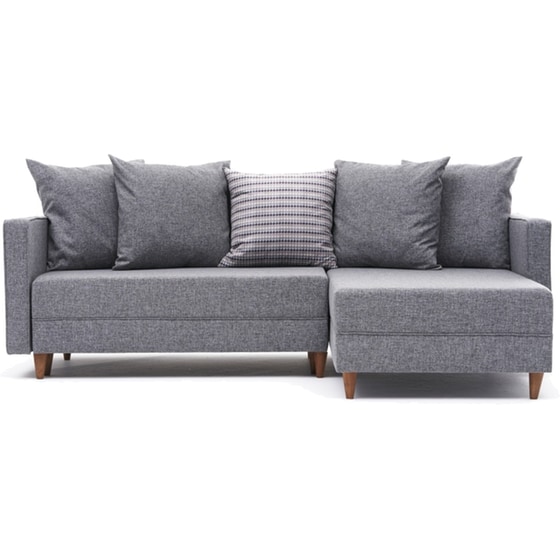 Γωνιακός Καναπές 24Mall Angolo 215x80 cm - Γκρι image 0