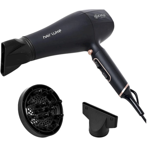 Σεσουάρ Μαλλιών ESTIA 06-14728 Hair Luxe 2200W Μαύρο image 1