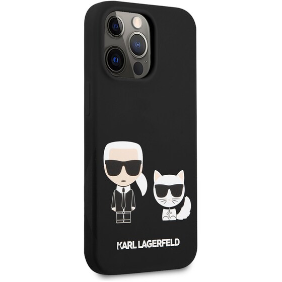 Θήκη Apple iPhone 13 Pro - Karl Lagerfeld Hard Case Karl+Choupette - Black image 6