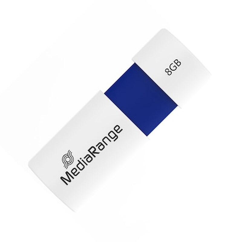 Mediarange Mr971 Usb Flash Drive 8 Gb Usb Type-a 2.0 Blue,white