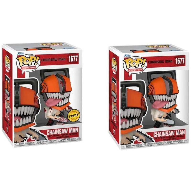 FUNKO Φιγούρες Funko Pop! Bundle Of 2: Chainsaw Man - Chainsaw Man #1677 And Chase