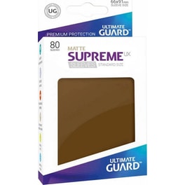 Ultimate Guard Supreme Ux Sleeves Standard Size Matte Brown (80 Sleeves)