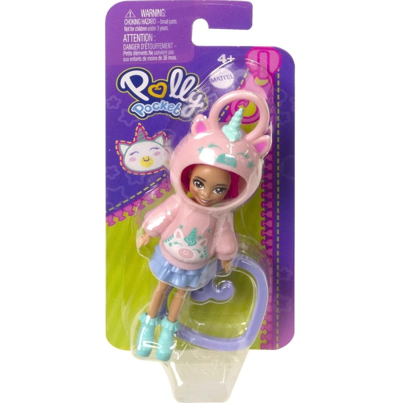 MATTEL Polly Pocket Κούκλα Με Φουτεράκι - Hkw02 Μονόκερος