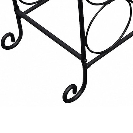 Ραφιέρα Κρασιών Vidaxl Από Μέταλλο Για 21 Φιάλες - Μαύρη image 3