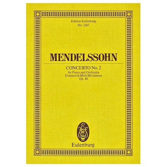 Mendelssohn - Concerto Nr.2 In G Minor Op.26 [pocket Score] image 0