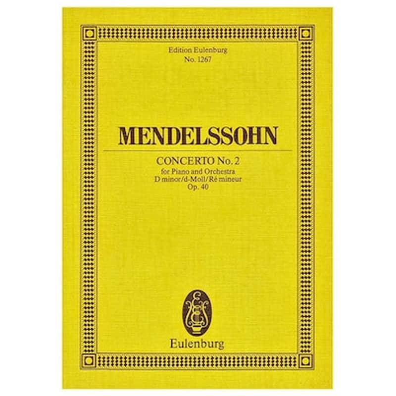 EDITIONS EULENBURG Mendelssohn - Concerto Nr.2 In G Minor Op.26 [pocket Score]