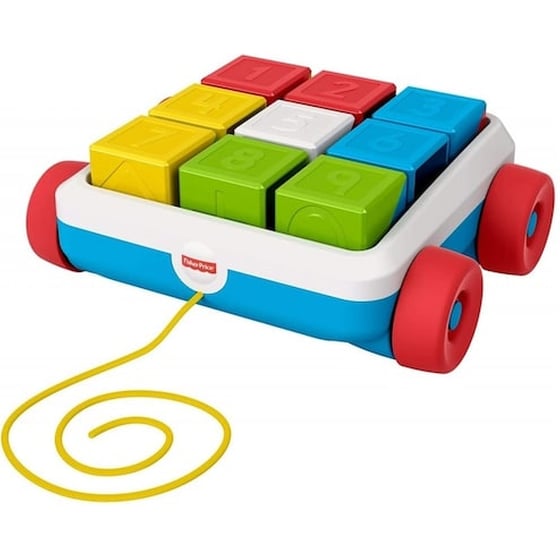 Fisher Price Συρόμενο Βαγονάκι Με Τουβλάκια Gjw10 image 0