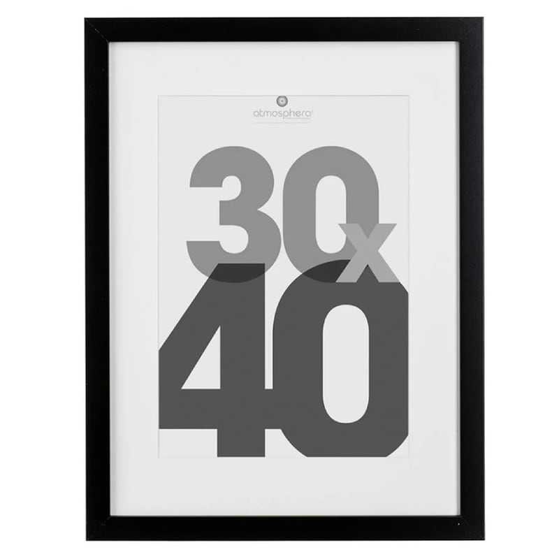 Κορνίζα Τοίχου Spitishop A-s MDF 121158a 30x40 cm - Μαύρη SPITISHOP