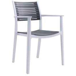 Πολυθρόνα Woodwell Akron Pp C55101 58x54x86cm - Λευκή