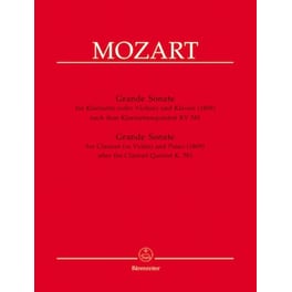 Βιβλίο Barenreiter Mozart - Grande Sonate [clarinet, Violin, Piano]