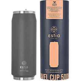 Παγούρι Θερμός Estia Home Art Save The Aegean Fjord Grey 500 ml