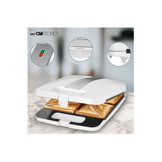CLATRONIC ST3629 1200W Λευκή Τοστιέρα image 3