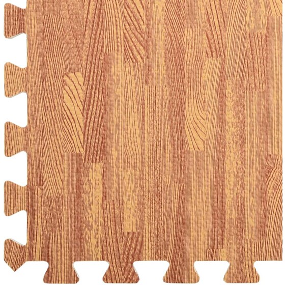 Δάπεδο Γυμναστικής VidaXL από EVA Foam Σετ 6 Τμχ 60x60 cm - Καφέ image 6