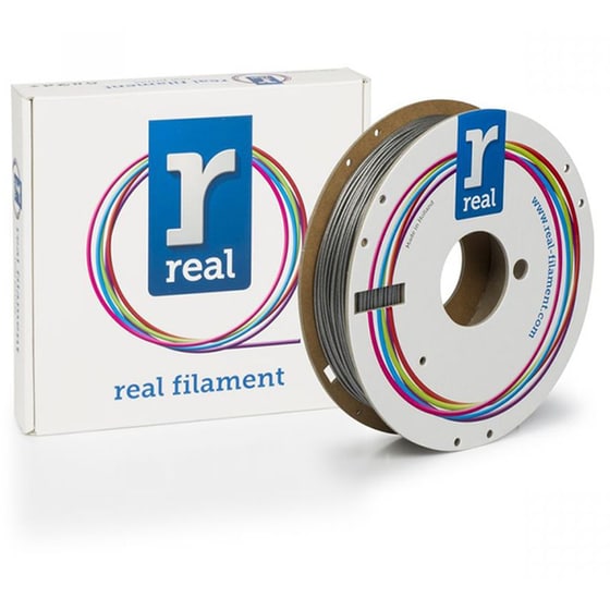 Real Filaments νήμα 3D εκτυπωτή PLA Sparkle - 0.5kg 1.75mm - Ασημί image 0