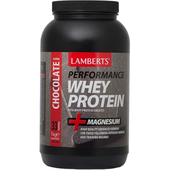 Πρωτεΐνη Lamberts Performance Whey Protein + Magnesium Chocolate - 1000gr image 0