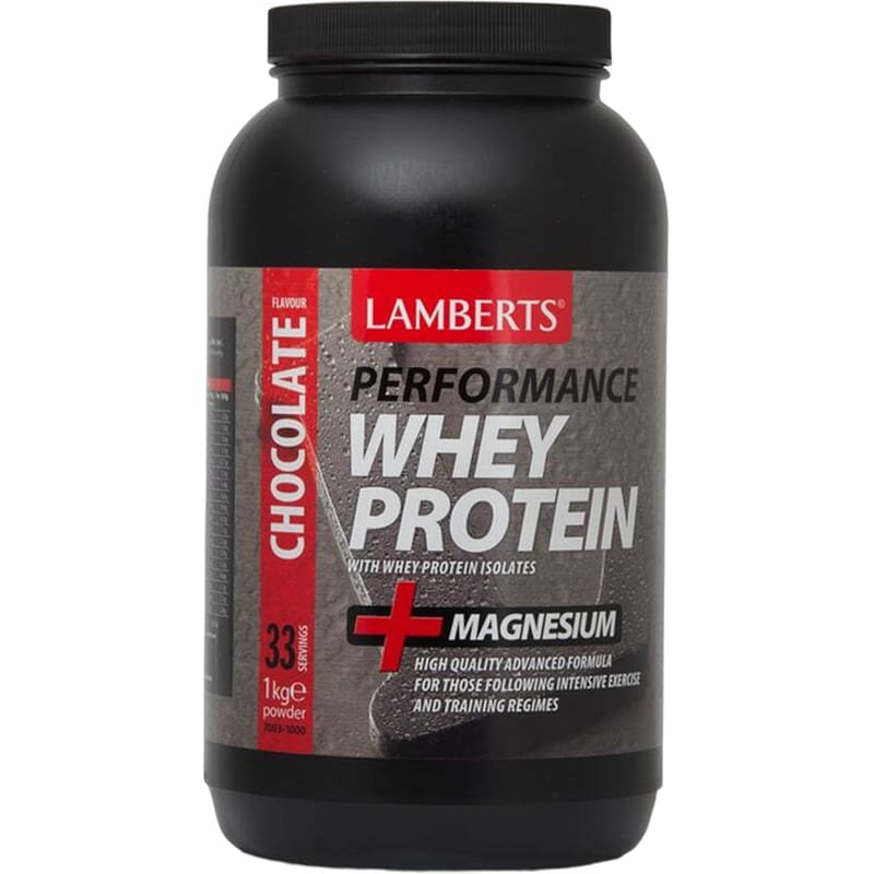 Πρωτεΐνη Lamberts Performance Whey Protein + Magnesium Chocolate - 1000gr