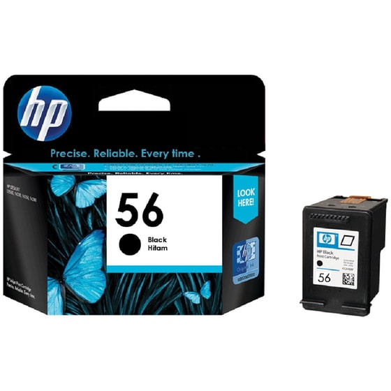 HP 56 Μαύρο Μελάνι Εκτυπωτή C6656AE image 1