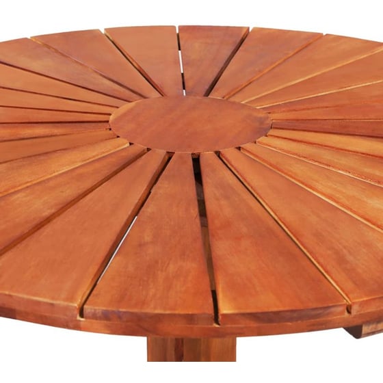 Τραπέζι Εξωτερικού Χώρου Bistro VidaXL από Ξύλο φ70x70 cm - Kαφέ image 3