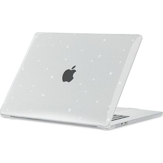 Ανθεκτική Σκληρή Θήκη Apple MacBook Air 13" M3 2024 / M2 2022 - Tech-Protect Smartshell - Διάφανη με Glitter image 0