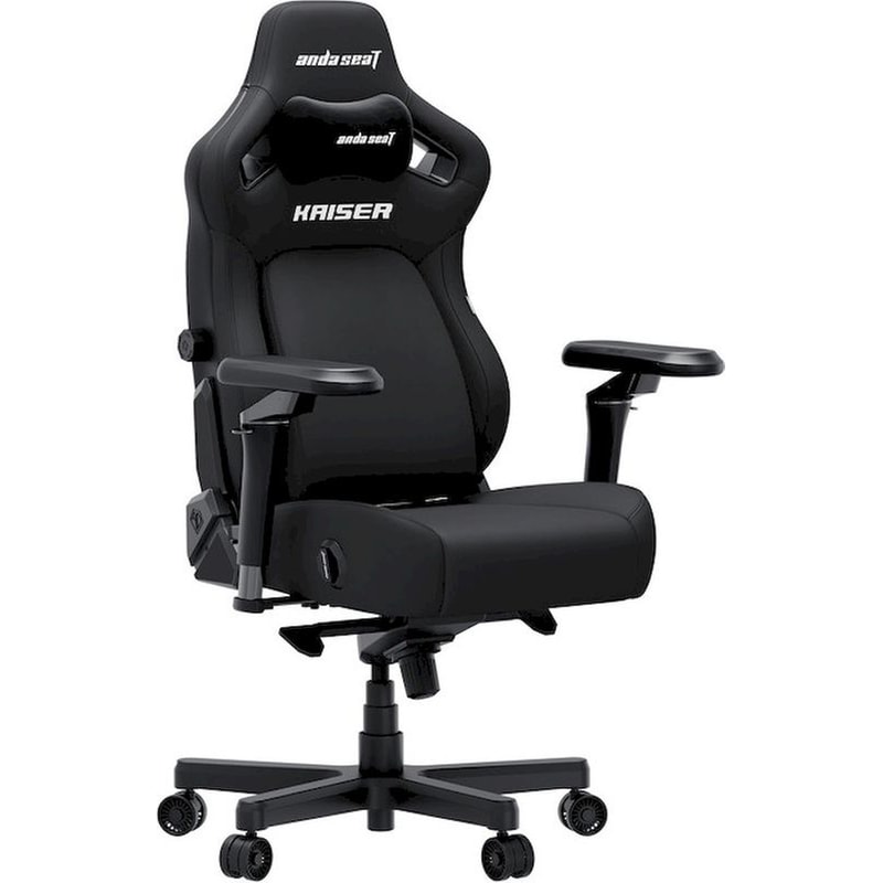 Καρέκλα Gaming Anda Seat Kaiser 4 V2 XLarge με 6D Μπράτσα Υφασμάτινη - Μαύρη