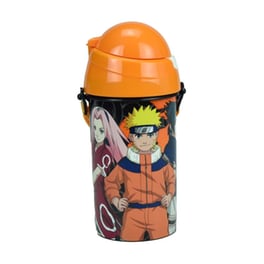 Παγούρι Gim Πλαστικό Fd Naruto Fire 500 ml Πορτοκαλί
