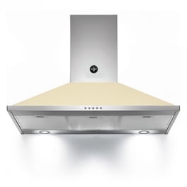 LA GERMANIA KPL90PLAG1CRA 90 cm Κρέμα ματ Απορροφητήρας Καμινάδα Τζάκι