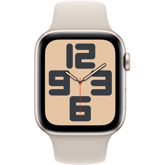 Apple Watch SE Starlight Aluminium GPS 44mm - Starlight Sports Band Medium/Large image 2