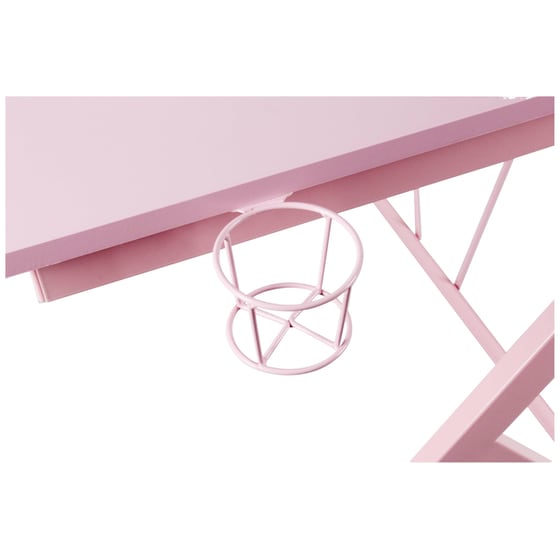Γραφείο Gaming Deltaco από MDF PT85  116x75cm - Ροζ image 4