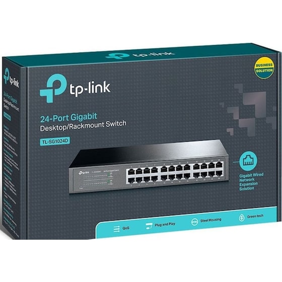 TP-Link TL-SG1024D Network Switch Unmanaged L2 10/100/1000 Mbps με 24 Θύρες image 1