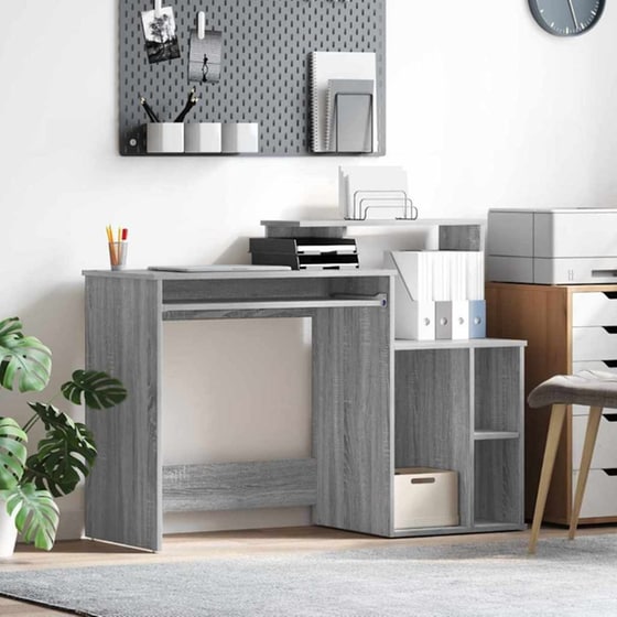 Γραφείο VidaXL από Επεξεργασμένο Ξύλο 120,5x44x88,5 cm - Γκρι Sonoma image 2
