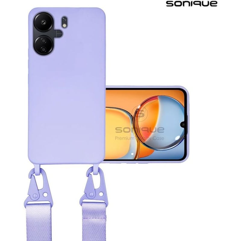 Θήκη Xiaomi Redmi 13C 4G - Sonique Carryhang Με Strap - Λιλά