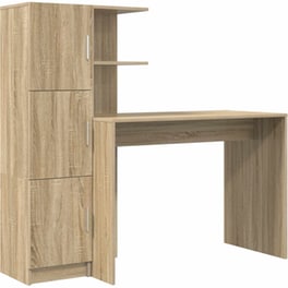 Γραφείο VidaXL 133,5x50x124 cm - Sonoma Δρυς (2 τεμ.)