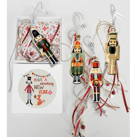 Κρεμαστό Χριστουγεννιάτικο Γούρι Μεταλλικό - Καρυοθραύστης image 0