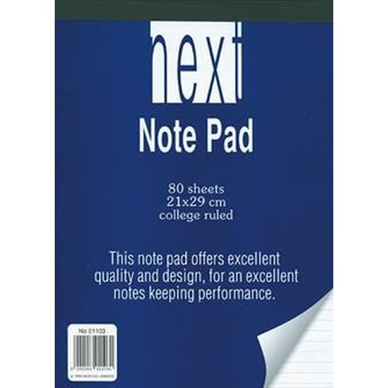 Μπλοκ NEXT Α4 Μπλε με Τρύπες (1 Τεμάχιο) image 0