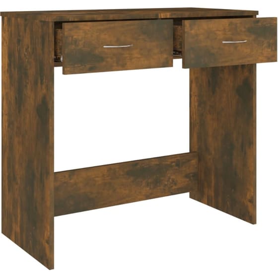 Γραφείο VidaXL από Επεξεργασμένο Ξύλο 80x40x75 cm - Καπνιστή Δρυς image 5