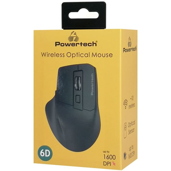 Powertech Pt-1272 Ασύρματο Ποντίκι - Μαύρο image 3