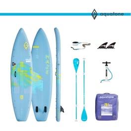 Φουσκωτή Σανίδα SUP Aquatone 345 x 81 - Γαλάζιο