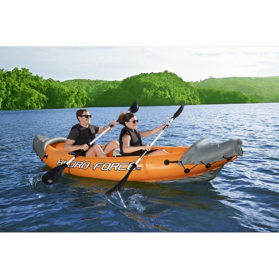 Καγιάκ Φουσκωτό Διθέσιο Bestway Hydro-Force Rapid Χ2 321cm - Πορτοκαλί/ Γκρι image 1